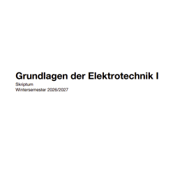 Lecture notes - Principles in Electrical Technology 1