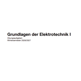 Exercises - Principles in Electrical Technology 1