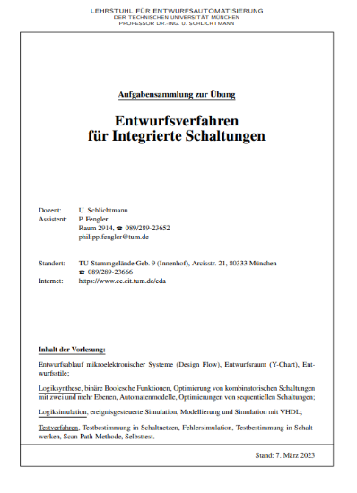 Bild von Entwurfsverfahren für integrierte Schaltungen Übung