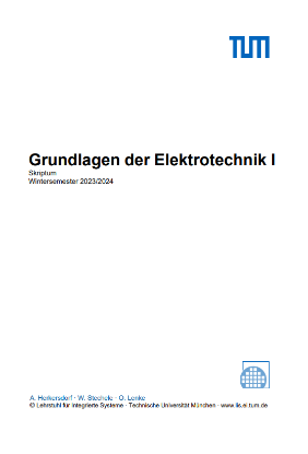 Bild von Grundlagen der Elektrotechnik I - Skript