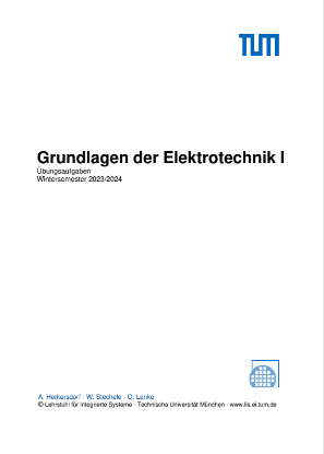 Bild von Grundlagen der Elektrotechnik I - Übungsheft